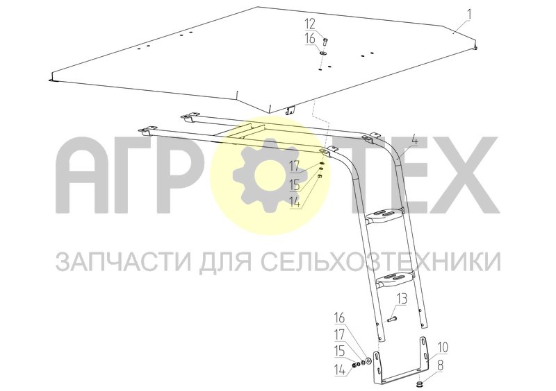 Капот (102.01.58.500) (№17 на схеме)